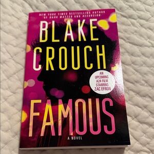 Blake Crouch Famous Novel - Black and Pink Cover